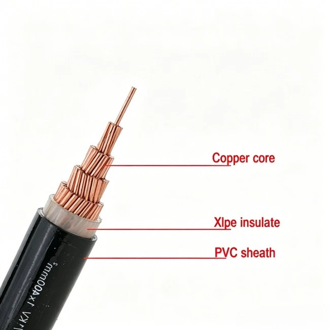 YJV Copper Aluminum Core Low Voltage Cable KV XLPE Insulated PVC Single Core ABC Cable factory